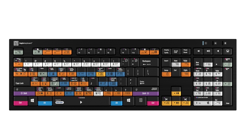 Blender 3D<br>NERO Slimline Keyboard – Windows<br>